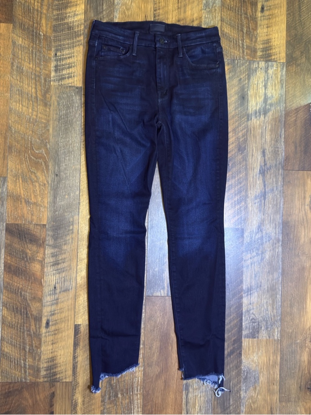 Mother Jeans The looker Two Step Ankle Fray Now or Never Denim Women sz 28